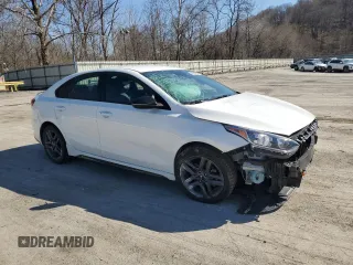 2021 Kia Forte GT-Line with VIN 3KPF34AD9ME278323, listed as a Copart auction lot 49535155 with 25,212 mi miles and Salvage Title. Bid and sale history available at carsss.com. Image 4.