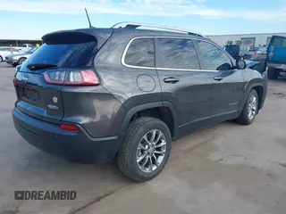 2020 Jeep Cherokee Latitude Plus with VIN 1C4PJLLB5LD639711, listed as a IAAI auction lot 41261752 with 35,609 mi miles. Bid and sale history available at carsss.com. Image 4.