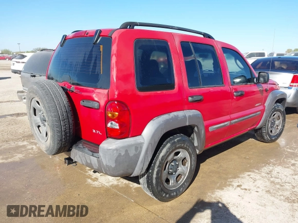 2004 Jeep Liberty Sport with VIN 1J4GL48KX4W108352, listed as a IAAI auction lot 41728648 with 162,132 mi miles. Bid and sale history available at carsss.com. Image 4.