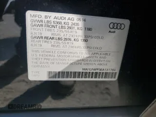 2014 Audi Q5 Premium Plus с VIN WA1LFAFP3EA131764, выставлен на аукционе Copart как лот 62150715 с пробегом 75 283 миль миль и Чистый • Clean title. История ставок и продаж доступна на DreamBid. Изображение 13.