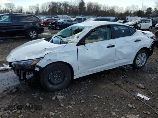 2024 Nissan Sentra S with VIN 3N1AB8BV7RY286831, listed as a Copart auction lot 49831355 with Not Provided miles and Salvage Title. Bid and sale history available at carsss.com. Image 1.