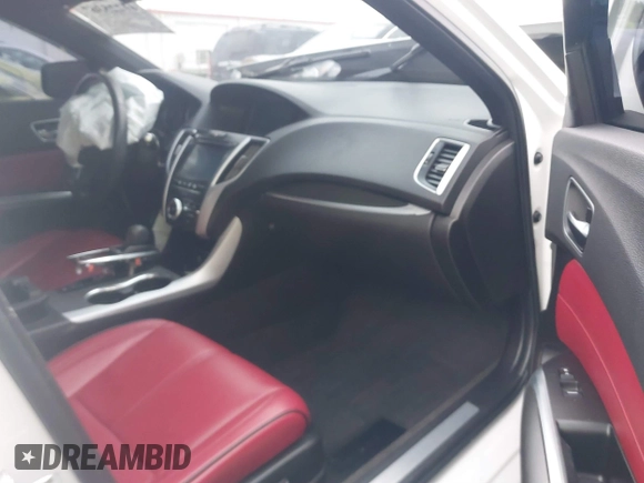 2019 Acura TLX w/A-Spec Pkg with VIN 19UUB1F65KA003195, listed as a IAAI auction lot 41225367 with 86,778 mi miles. Bid and sale history available at carsss.com. Image 5.