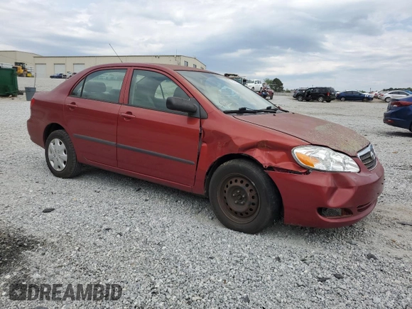2005 Toyota Corolla CE with VIN 2T1BR32E85C343094, listed as a Copart auction lot 52525465 with Not Provided miles and Salvage Title. Bid and sale history available at DreamBid. Image 4.