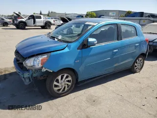 2020 Mitsubishi Mirage SE with VIN ML32A4HJXLH001143, listed as a Copart auction lot 60337235 with 104,154 mi miles and Salvage title. Bid and sale history available at DreamBid. Image 1.