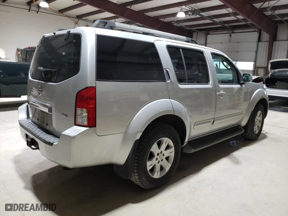 2005 Nissan Pathfinder LE with VIN 5N1AR18WX5C735787, listed as a Copart auction lot 50202575 with 188,965 mi miles and Salvage Title. Bid and sale history available at carsss.com. Image 3.
