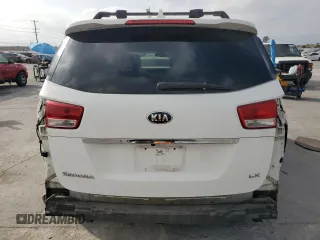 2016 Kia Sedona LX with VIN KNDMB5C18G6116776, listed as a Copart auction lot 53887895 with 87,235 mi miles and Salvage Title. Bid and sale history available at carsss.com. Image 6.