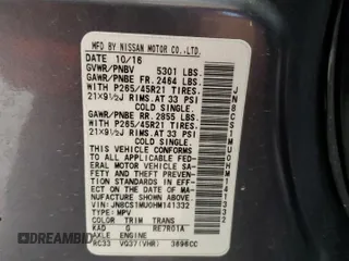 2017 Infiniti QX70 with VIN JN8CS1MU0HM141332, listed as a Copart auction lot 37035124 with 110,791 mi miles and Salvage title. Bid and sale history available at DreamBid. Image 14.