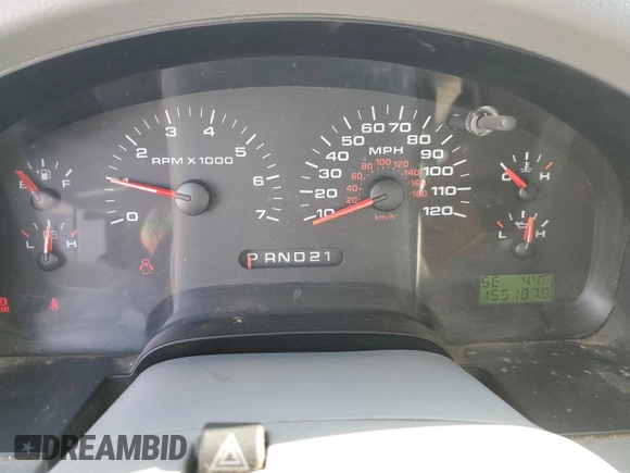 2006 Ford F-150 XL with VIN 1FTPX12V36NB64055, listed as a Copart auction lot 47470455 with 155,187 mi miles and Salvage Title. Bid and sale history available at carsss.com. Image 9.