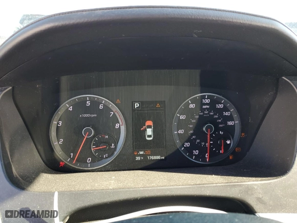 2015 Hyundai Sonata 2.0T Limited with VIN 5NPE34ABXFH146700, listed as a Copart auction lot 46235005 with 176,886 mi miles and Salvage Title. Bid and sale history available at carsss.com. Image 9.