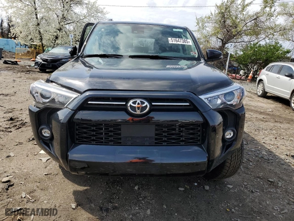 2023 Toyota 4Runner SR5 Premium with VIN JTENU5JR0P6135311, listed as a Copart auction lot 51647385 with 27,394 mi miles and Non Repairable. Bid and sale history available at carsss.com. Image 5.