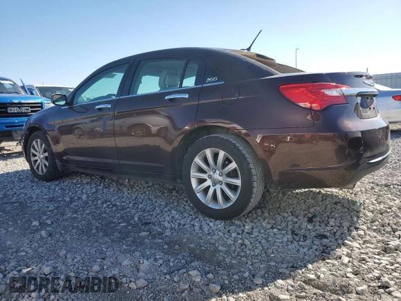 2013 Chrysler 200 Limited with VIN 1C3CCBCG3DN520540, listed as a Copart auction lot 49871155 with 129,138 mi miles and Salvage Title. Bid and sale history available at DreamBid. Image 2.