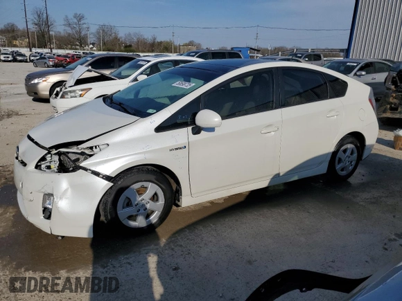 2010 Toyota Prius II with VIN JTDKN3DU7A1267706, listed as a Copart auction lot 50698735 with 157,582 mi miles and Salvage Title. Bid and sale history available at carsss.com. Image 1.