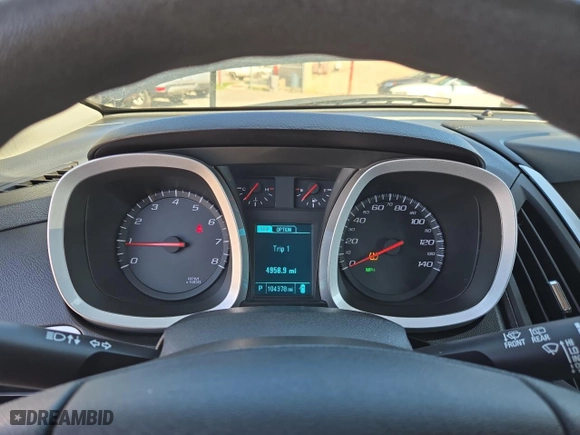 2017 Chevrolet Equinox LS with VIN 2GNFLEEK4H6284560, listed as a Copart auction lot 52538345 with 104,378 mi miles and Clean Title. Bid and sale history available at carsss.com. Image 8.