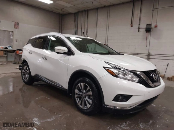 2015 Nissan Murano S with VIN 5N1AZ2MG6FN257877, listed as a IAAI auction lot 41699818 with 76,025 mi miles. Bid and sale history available at carsss.com. Image 1.