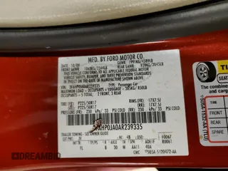 2010 Ford Fusion SEL with VIN 3FAHP0JA0AR239335, listed as a Copart auction lot 86290354 with 28,915 mi miles and Salvage Title. Bid and sale history available at DreamBid. Image 14.