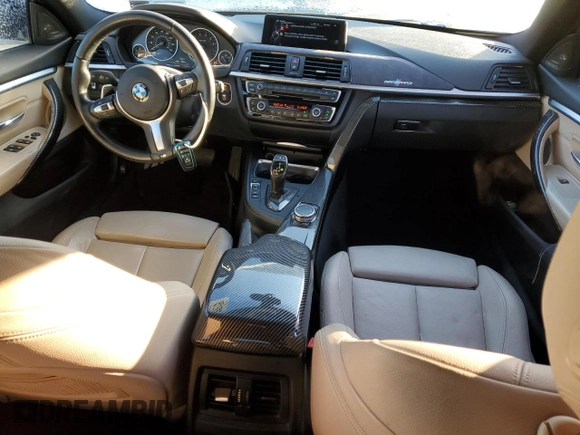 2015 BMW 4 Series 435i with VIN WBA4B1C51FG241555, listed as a Copart auction lot 82226744 with 94,350 mi miles and Salvage Title. Bid and sale history available at DreamBid. Image 8.