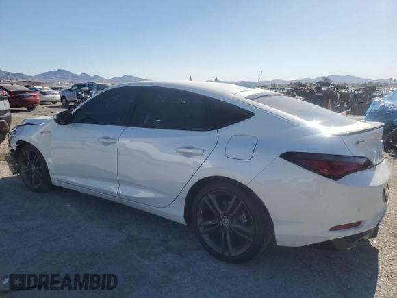 2023 Acura Integra Technology with VIN 19UDE4H62PA013504, listed as a Copart auction lot 57128995 with 7,913 mi miles and Salvage title. Bid and sale history available at DreamBid. Image 2.