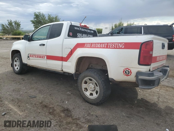 2021 Chevrolet Colorado 4WD Work Truck with VIN 1GCHTBEN1M1239180, listed as a Copart auction lot 66796574 with 97,949 mi miles and Salvage Title. Bid and sale history available at carsss.com. Image 2.