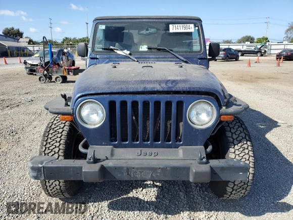 2005 Jeep Wrangler Rubicon with VIN 1J4FA69S05P351725, listed as a Copart auction lot 71411904 with 144,557 mi miles and Salvage Title. Bid and sale history available at carsss.com. Image 5.