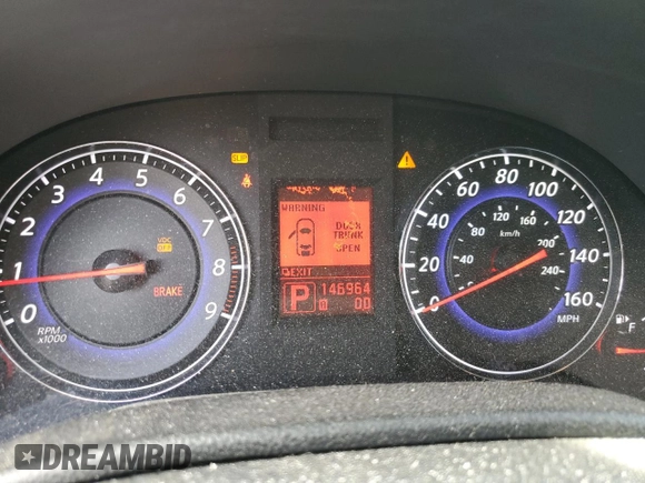 2007 Infiniti G35 Journey with VIN JNKBV61E47M724587, listed as a Copart auction lot 71555124 with 146,964 mi miles and Salvage Title. Bid and sale history available at DreamBid. Image 9.
