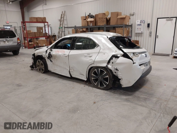 2021 Lexus UX 250h z VIN JTHP9JBHXM2041595, wystawiony jako IAAI lot #41046223 z przebiegiem 27 773 mil mil oraz . Historia ofert i sprzedaży dostępna na DreamBid. Obrazek 3.