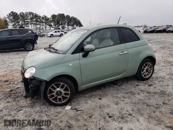 2015 FIAT 500 Pop with VIN 3C3CFFAR4FT609880, listed as a Copart auction lot 50379645 with 156,246 mi miles and Salvage Title. Bid and sale history available at carsss.com. Image 1.