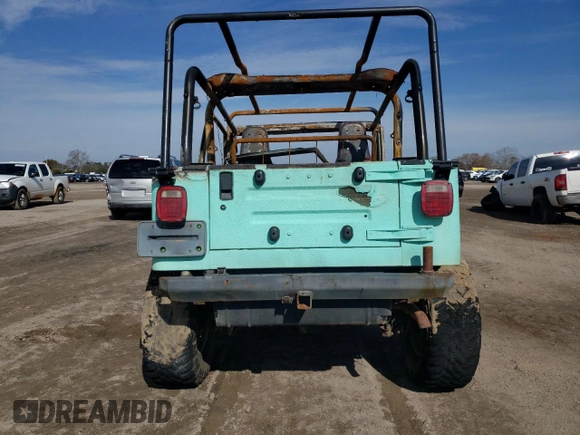 1997 Jeep Wrangler Sahara with VIN 1J4FY49S2VP526847, listed as a Copart auction lot 41883055 with 0 mi miles and Salvage Title. Bid and sale history available at carsss.com. Image 6.