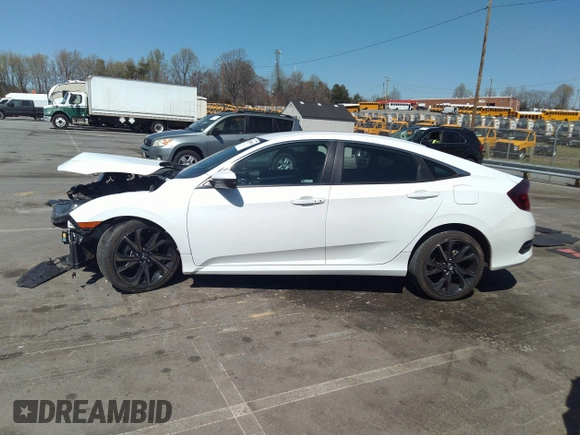 2020 Honda Civic Sedan Sport with VIN 2HGFC2F86LH551366, listed as a IAAI auction lot 41904942 with 93,112 mi miles. Bid and sale history available at carsss.com. Image 15.