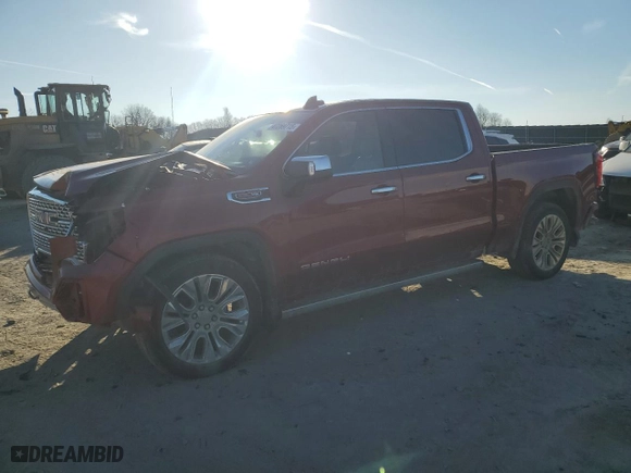 2020 GMC Sierra 1500 Denali with VIN 1GTU9FELXLZ111796, listed as a Copart auction lot 47269715 with 42,840 mi miles and Salvage Title. Bid and sale history available at carsss.com. Image 1.