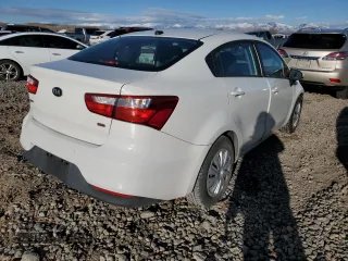 2016 Kia Rio LX with VIN KNADM4A39G6689997, listed as a Copart auction lot 46928295 with 157,187 mi miles and Salvage Title. Bid and sale history available at carsss.com. Image 3.