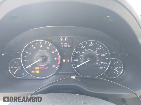 2012 Subaru Outback Prem with VIN 4S4BRBCCXC3227291, listed as a IAAI auction lot 42724324 with 148,592 mi miles and . Bid and sale history available at DreamBid. Image 7.