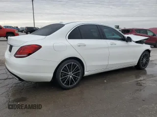 2021 Mercedes-Benz C 300 with VIN W1KWF8DBXMR647273, listed as a Copart auction lot 45994005 with 47,550 mi miles and Salvage Title. Bid and sale history available at DreamBid. Image 3.