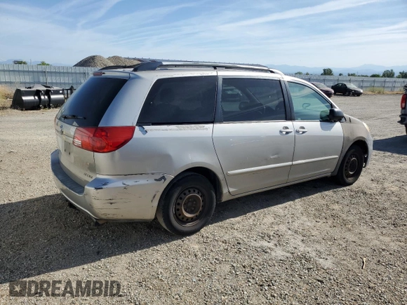 2007 Toyota Sienna CE with VIN 5TDZK23C17S019327, listed as a Copart auction lot 56514785 with 299,685 mi miles and Clean Title. Bid and sale history available at DreamBid. Image 3.