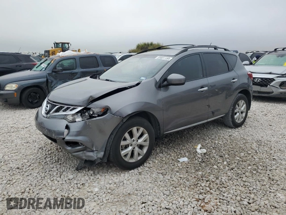 2013 Nissan Murano SL with VIN JN8AZ1MU5DW213515, listed as a Copart auction lot 69851154 with 136,565 mi miles and Salvage Title. Bid and sale history available at carsss.com. Image 1.