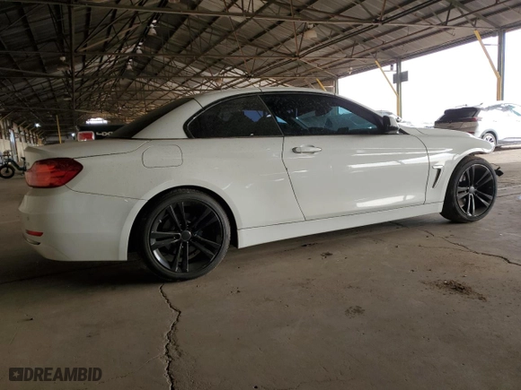2016 BMW 4 Series 428i with VIN WBA3V7C59G5A25877, listed as a Copart auction lot 43906565 with 104,620 mi miles and Salvage Title. Bid and sale history available at carsss.com. Image 3.