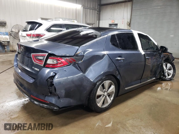 2014 Kia Optima Hybrid EX with VIN KNAGN4ADXE5076308, listed as a Copart auction lot 39993454 with 231,737 mi miles and Salvage Title. Bid and sale history available at carsss.com. Image 3.