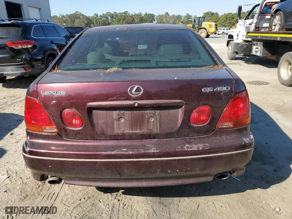 2001 Lexus GS 430 with VIN JT8BL69S310008245, listed as a Copart auction lot 76756304 with 257,051 mi miles and Salvage Title. Bid and sale history available at carsss.com. Image 6.