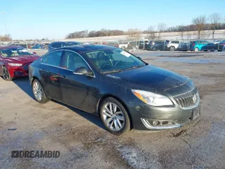 2015 Buick Regal Premium I with VIN 2G4GN5EX8F9236845, listed as a IAAI auction lot 41848258 with 116,485 mi miles. Bid and sale history available at carsss.com. Image 1.