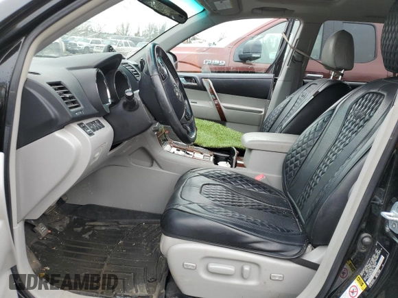 2012 Toyota Highlander Hybrid Limited with VIN JTEDC3EH8C2010580, listed as a Copart auction lot 49698315 with 0 mi miles and Salvage Title. Bid and sale history available at carsss.com. Image 7.