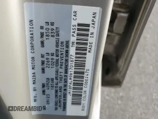 2024 Mazda 3 S Preferred with VIN JM1BPALM9R1701877, listed as a Copart auction lot 43782025 with 6,795 mi miles and Salvage title. Bid and sale history available at DreamBid. Image 13.