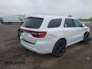 2019 Dodge Durango GT Plus with VIN 1C4RDHDG9KC556987, listed as a IAAI auction lot 42247322 with 116,130 mi miles and . Bid and sale history available at DreamBid. Image 4.