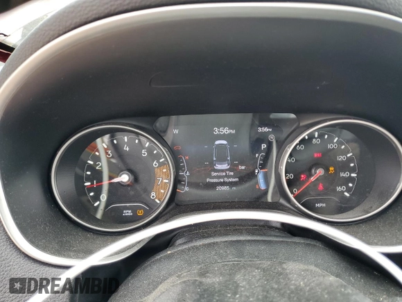 2021 Jeep Compass 80th Anniversary with VIN 3C4NJDEB4MT529044, listed as a Copart auction lot 57462915 with 20,985 mi miles and Non repairable. Bid and sale history available at DreamBid. Image 9.