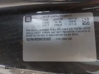 2017 Chevrolet Camaro 2SS z VIN 1G1FH1R78H0101803, wystawiony jako IAAI lot #42331031 z przebiegiem 83 150 mil mil oraz . Historia ofert i sprzedaży dostępna na DreamBid. Obrazek 9.