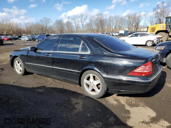 2004 Mercedes-Benz S-Class 5.0L with VIN WDBNG75J74A404066, listed as a Copart auction lot 42602405 with 0 mi miles and Salvage Title. Bid and sale history available at carsss.com. Image 2.