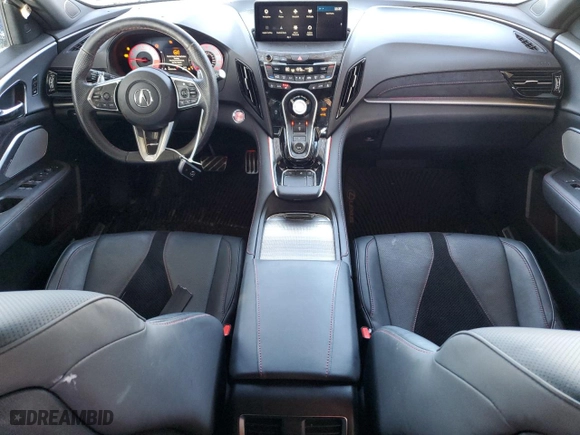 2023 Acura RDX w/A-Spec Package with VIN 5J8TC2H63PL001498, listed as a Copart auction lot 44694815 with 28,569 mi miles and Salvage Title. Bid and sale history available at carsss.com. Image 8.
