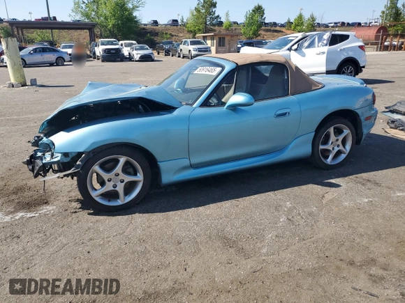 2001 Mazda MX-5 Miata z VIN JM1NB353910216600, wystawiony jako Copart lot #50916465 z przebiegiem Nie podano mil oraz Szkoda całkowita • Salvage title. Historia ofert i sprzedaży dostępna na DreamBid. Obrazek 1.