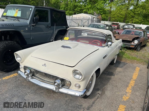 1955 Ford Thunderbird с VIN P5FH196050, выставлен на аукционе Copart как лот 57207065 с пробегом 79 924 миль миль и Чистый • Clean title. История ставок и продаж доступна на DreamBid. Изображение 2.