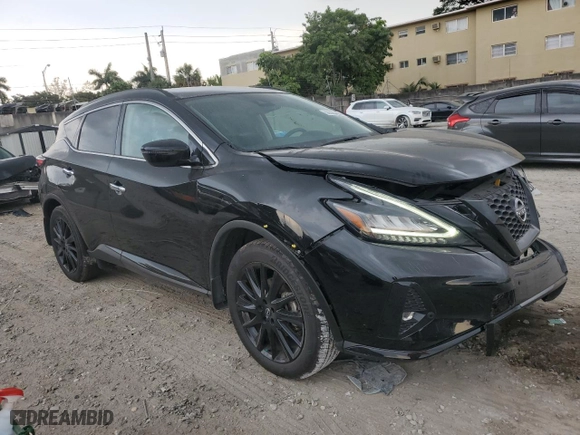 2024 Nissan Murano SV with VIN 5N1AZ2BJ7RC106075, listed as a Copart auction lot 50623495 with 19,109 mi miles and Non Repairable. Bid and sale history available at carsss.com. Image 4.