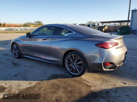 2017 Infiniti Q60 Red Sport 400 with VIN JN1FV7EK4HM610120, listed as a Copart auction lot 36831923 with 42,484 mi miles and . Bid and sale history available at carsss.com. Image 2.