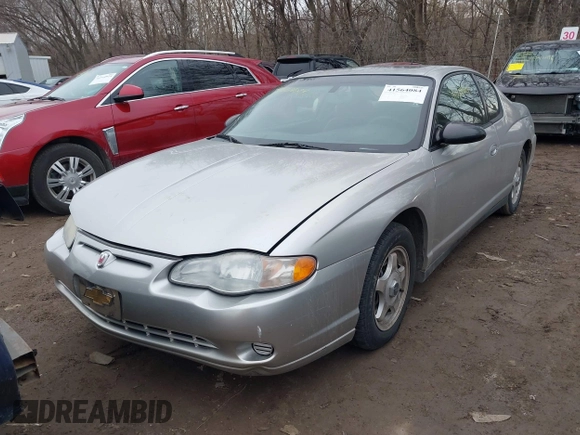 2005 Chevrolet Monte Carlo LS with VIN 2G1WW12E459212882, listed as a IAAI auction lot 41564084 with 238,585 mi miles. Bid and sale history available at carsss.com. Image 2.